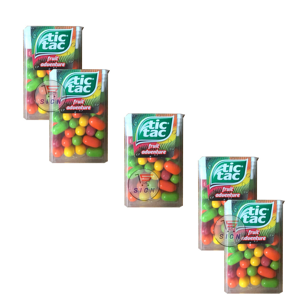 Tic Tac Flavour Fruit Adventure 3 Packs. Postage for sale online 