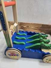 MELISSA AND D Chomp and Clack Alligator Push Toy and Activity Walker For Ages 1+