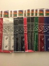 Double Sided Unisex Bandana Assorted Colors 12 PCS New