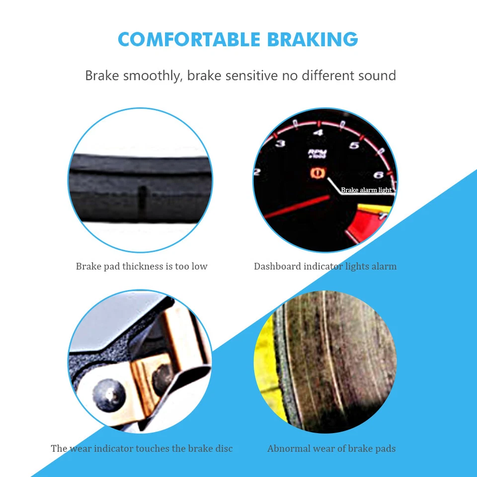 Pastillas de freno delanteras traseras de cerámica para Chevrolet Silverado 2500 HD 3500 HD 2011-2016 Foto 4 de 4