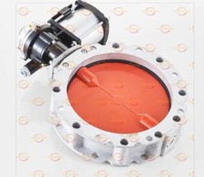 1PCS NEW DN250 Pneumatic powder Cement double flanged butterfly valve