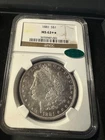 1881 SILVER MORGAN DOLLAR $1 MS62 +* NCG GREEN CAC