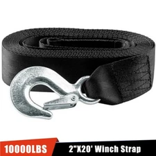 ❤️ New DELUXE BOAT TRAILER REPLACEMENT WINCH STRAP 10000LBS WITH SNAP HOOK DUTY