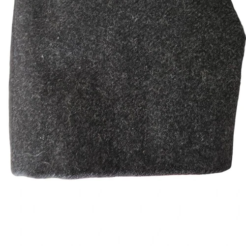 Vintage 1950s Chesterfield Overcoat 40r Bespoke Charcoal Wool Velvet image 6