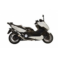 Leovince Schwarzer Auspuffschalldampfer FUR Yamaha T-MAX 500 08-11 Edelstahl