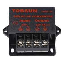 DC 24V to 12V 5A Converter - Voltage Reducer Regulator, Step-Down Buck Transf...