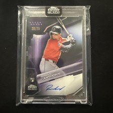 2026 Topps Chrome Black Baseball - Roman Anthony Purple Refractor Auto /75 RC