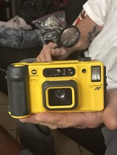 Minolta Weathermatic AF 35mm Waterproof Film Camera Yellow w/ Original Case