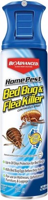 BioAdvanced Home Pest Bed Bug & Flea Killer, Continuous Spray, for Home, 15.7 oz