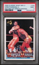 1990 Classic WWF Macho Man Randy Savage Hulk Hogan Card PSA 9 Mint #100