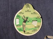 Vintage 1962 PRO DIAL Golf Problem Solver Professional Training Aid Round Dial