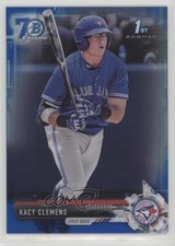 2017 Bowman Draft Chrome Blue Refractor 70th Anniversary /200 Kacy Clemens 0e1