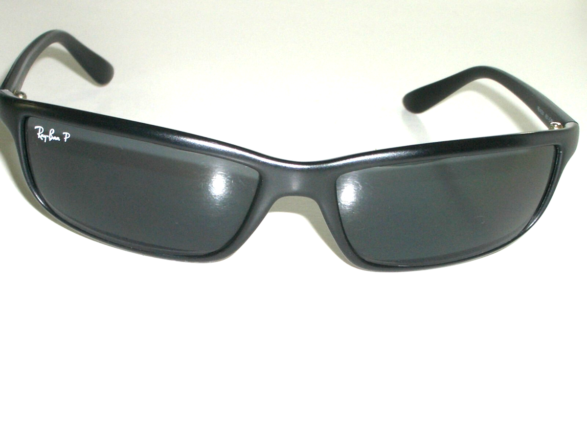 RAY BAN RB4034 PS17 STUNNING BLACK GRAYISH POLARIZED PREDATOR
