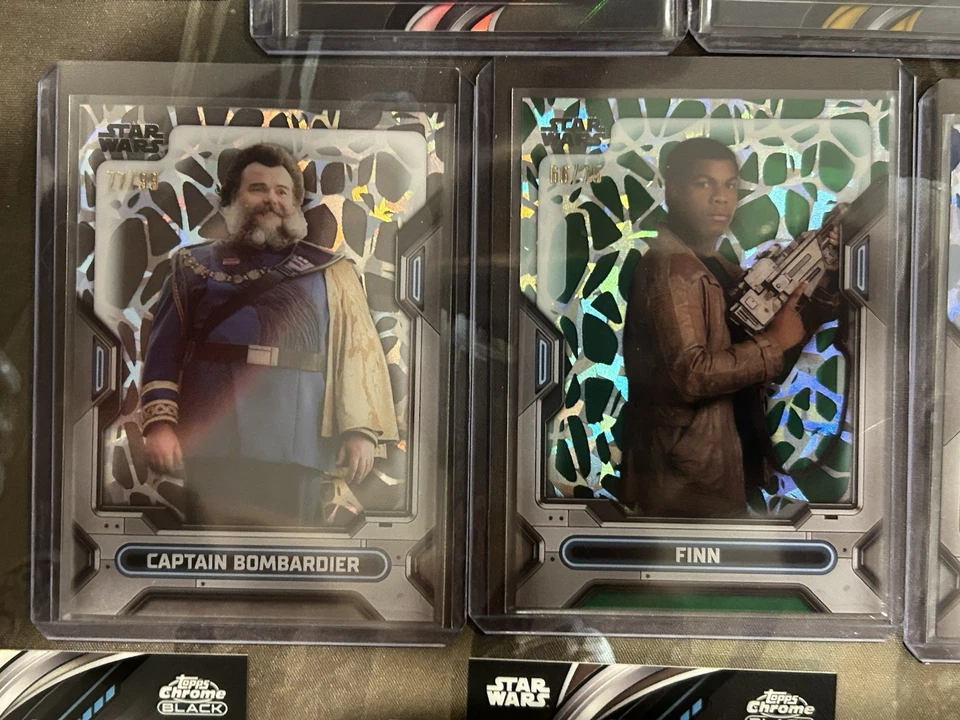 Lote de 33 bases y numerados Star Wars Topps 2023 cromados negros y High Tek/75/50🔥 Foto 4 de 4