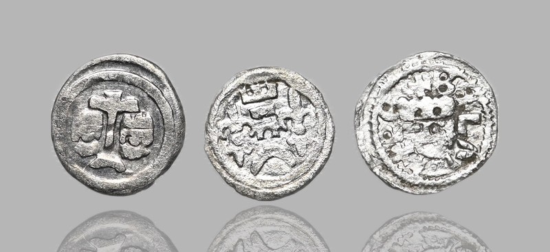 MEDIEVAL HUNGARY. Bela IV, 1235-1270. Silver Obolus, Lot of 3
