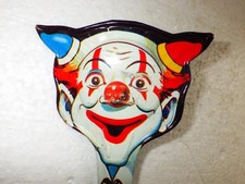 Vintage U.S. US Metal Mfg Co Clown Noisemaker Noise Maker Toy