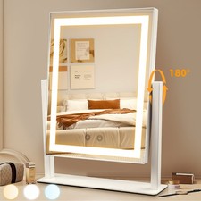 Hollywood Tischspiegel Schminkspiegel Beleuchtung Drei Farben mit Touch Dimmbar