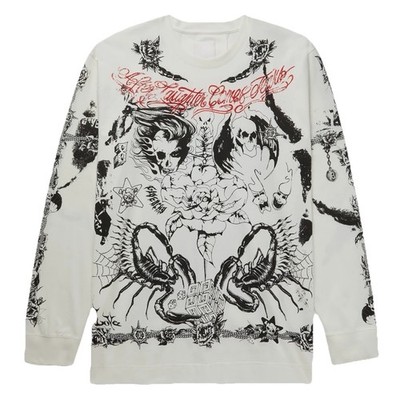 GIVENCHY ''La Tattoo'' Oversized Longsleeve White Größe/Size M Ungetragen/Unworn