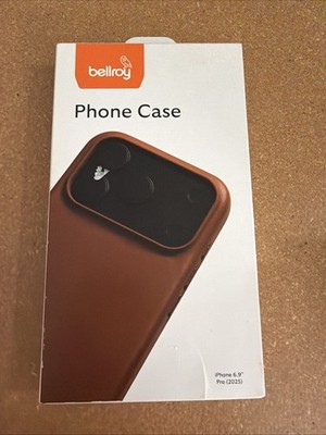 Bellroy Premium Leather Case for Apple iPhone 17 PRO MAX 6.9  Rust Brown NEW!