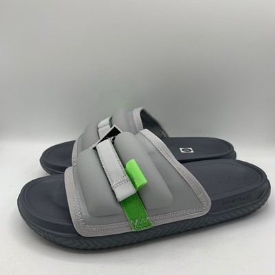Nike Jordan Super Play Slide Mens Size 10 Silver Green Bean