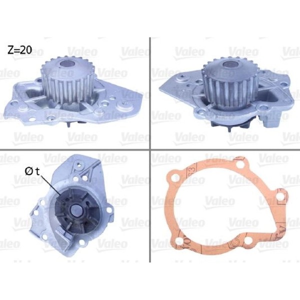 Valeo 506011 Wasserpumpe FüR Peugeot Citroen Talbot ZX BX Visa C15 205 405 305-image