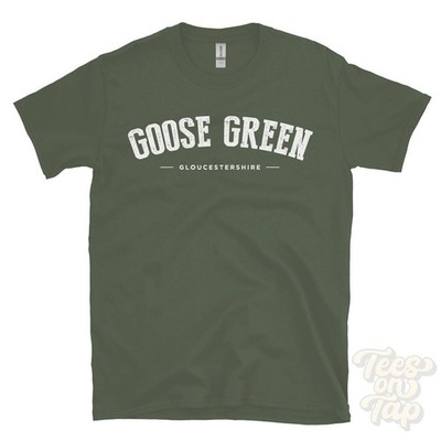 GOOSE GREEN GLOUCESTERSHIRE T-SHIRT ozleworth ozleworth cotswold district