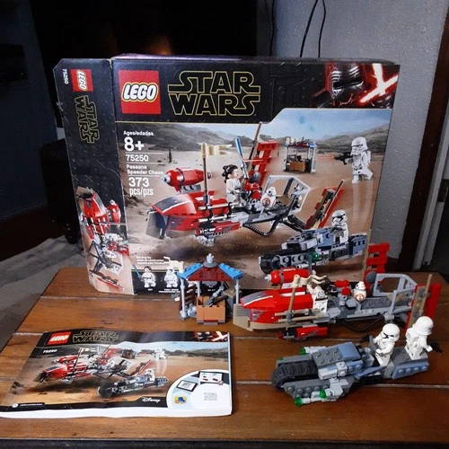 LEGO Star Wars: Pasaana Speeder Chase (75250) Complete Box Manual
