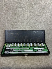 Vintage Thorsen 1/2 Ratchet/Socket Set SAE 17pcs. Original Box