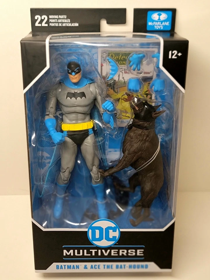 McFarlane Toys DC Batman & Ace Bat-Hound Platinum CHASE & Edición Regular Foto 2 de 4