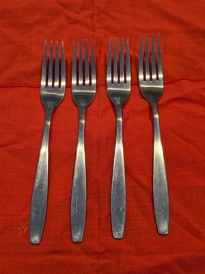 Vintage International Stainless Deluxe TODAY Dinner Forks Set Of 4 READ