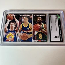 Price / Abdul-Raulf / Johnson 1993-94 Hoops League Leaders CGC 9 Mint #287 Pop 2