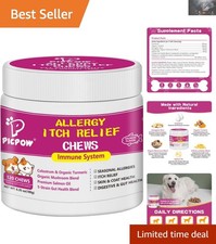 Probiotic Dog Allergy Chews with Omega 3   Relieve Itchy Skin  Boost Immunity