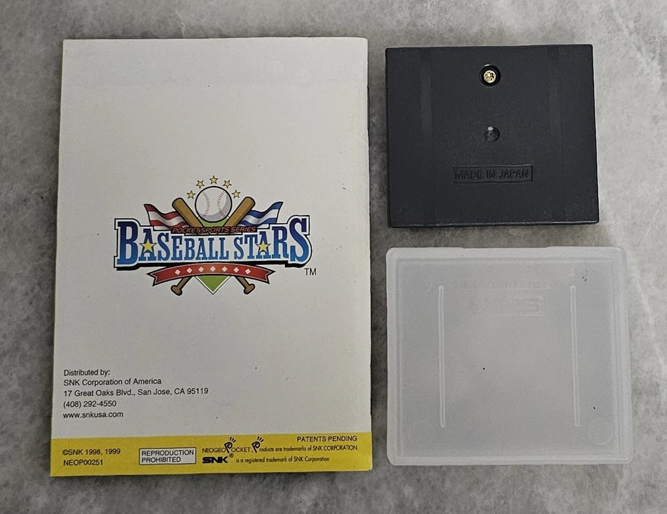 Baseball Stars Neo Geo Pocket Color NGPC English NTSC W/ Manual And Dust Cover - Image 2 of 2