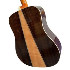 Factory D45 Acoustic guitar Spruce Top Rosewood Flame Maple Back EQ Cherry Burst