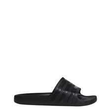 adidas unisex-adult Adilette Aqua Slides Black/Black/Black 8