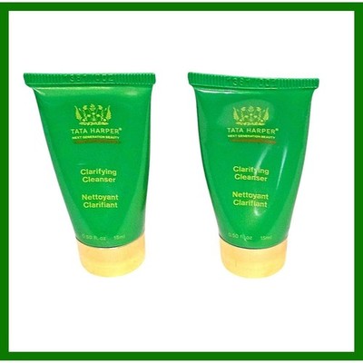 2 x Tata Harper Clarifying Blemish & Oil Control Cleanser 0.5fl.oz Travel Sz