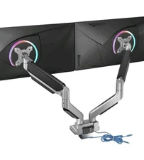 Dual Monitor Mount, Monitor Arms for 2 Monitors, Fully Adjustable Gas Spring,...