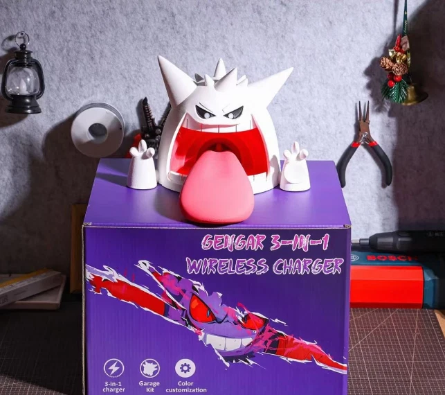 Gigantamax Gengar Mega Wireless Charger Luminous Charging iPhones Watch Airpods - Image 2 of 4