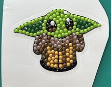 New Grogu Baby Yoda Mandalorian Star Wars STICKER Diamond Art Decor Scrapbooking