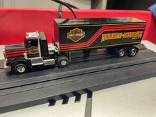 VINTAGE Tyco Magnum 440 Harley Davidson HD H-D Tractor Trailer Semi HO Slot Car