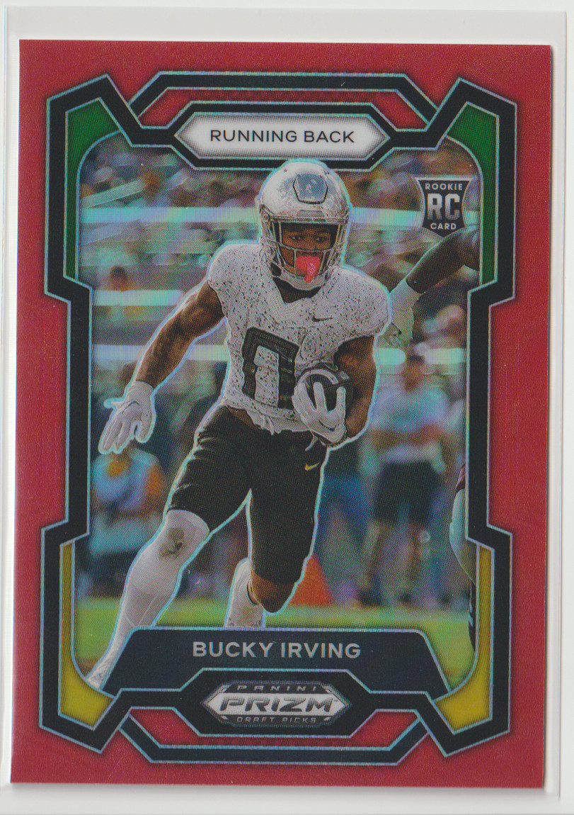 Bucky Irving 2024 Prizm Draft Picks Rookie Red 103/299 Tampa Bay Buccaneers
