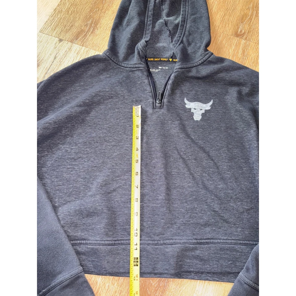Under Armour Women's Project Rock Terry Hoodie Size M - Image 3 of 4