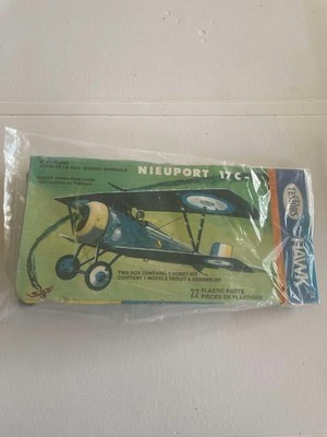 TESTORS HAWK 1/72 SCALE NIEUPORT 17C-1 WARPLANE KIT MADE IN ENGLAND IN MINT COND
