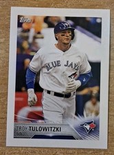2018 TOPPS STICKERS TROY TULOWITZKI #36 TORONTO BLUE JAYS 