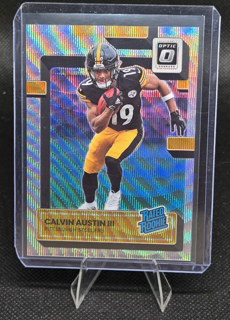 2022 Donruss Optic CALVIN AUSTIN III #236 Rated Rookie Silver Wave PRIZM SP /300