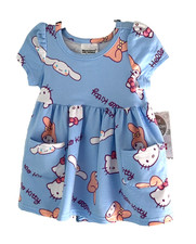 HELLO KITTY Dress  Diaper cover set sz 12 months w/BONUS socks