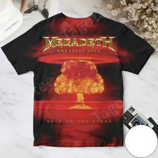 Rare Megadeth Greatest Hits Back To The Start All Over Print 3D Shirt CV1242