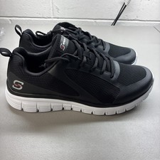 S Sport by SKECHERS Black White Lace Up Memory Foam Low Top Sneaker Men Size 12