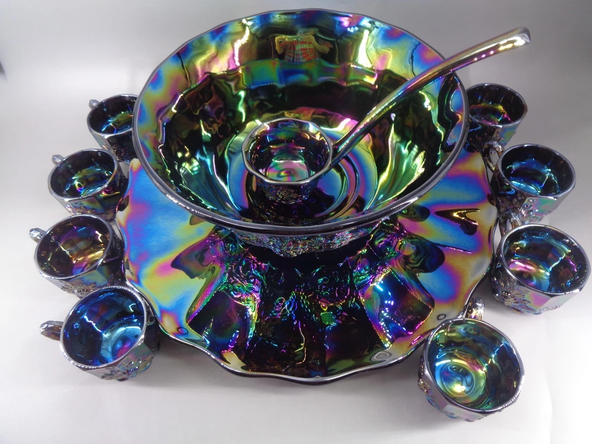 Carnival Glass Punch Bowl for sale | eBay
