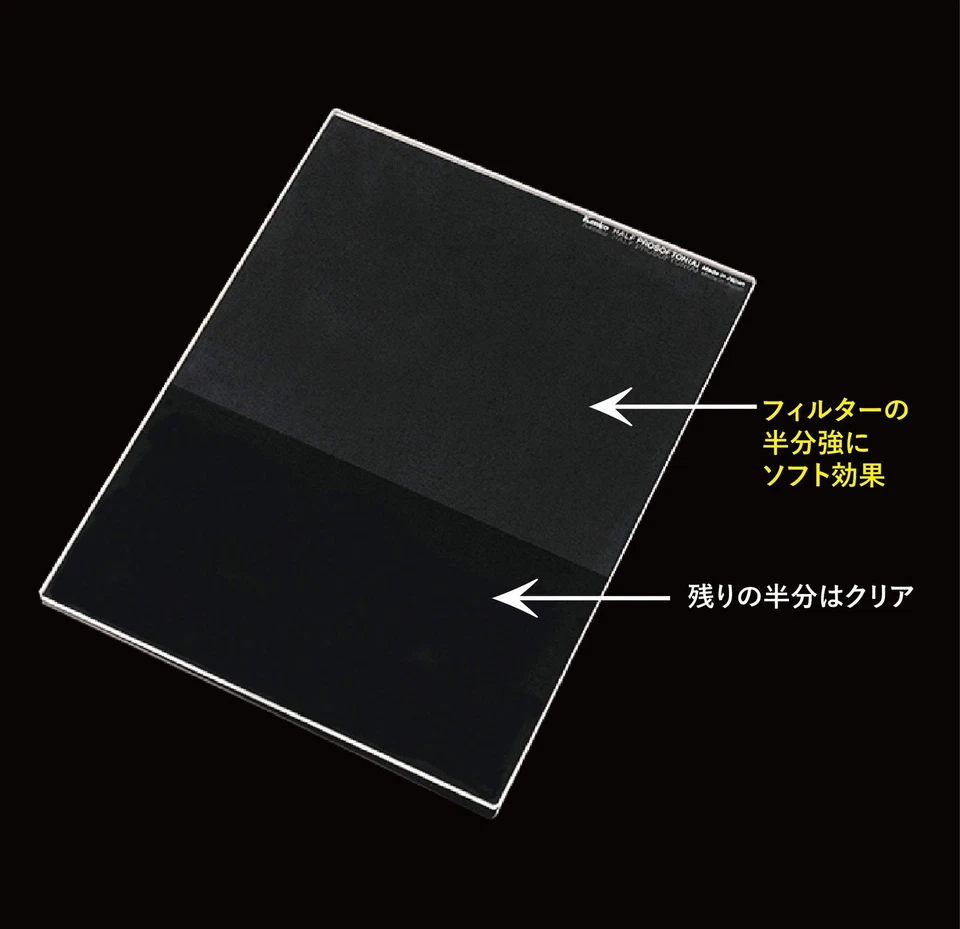 Kenko Square Lens Filter Half Pro Soft (A) 130 x 170 mm For soft effect 2.3 mm - Image 2 of 4